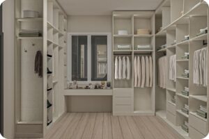 احساس بالاتساع والمرونة مع غرف الملابس ذات الخزائن المفتوحة