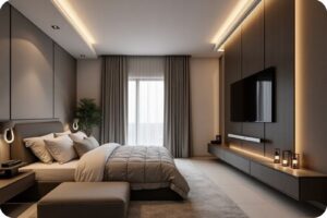 تصميم غرفة نوم مبتكرة: أفضل أثاث غرفة النوم في السعودية 2026 3 أفضل أنواع أثاث غرفة النوم في الرياض مع تصميم غرفة نوم مميز