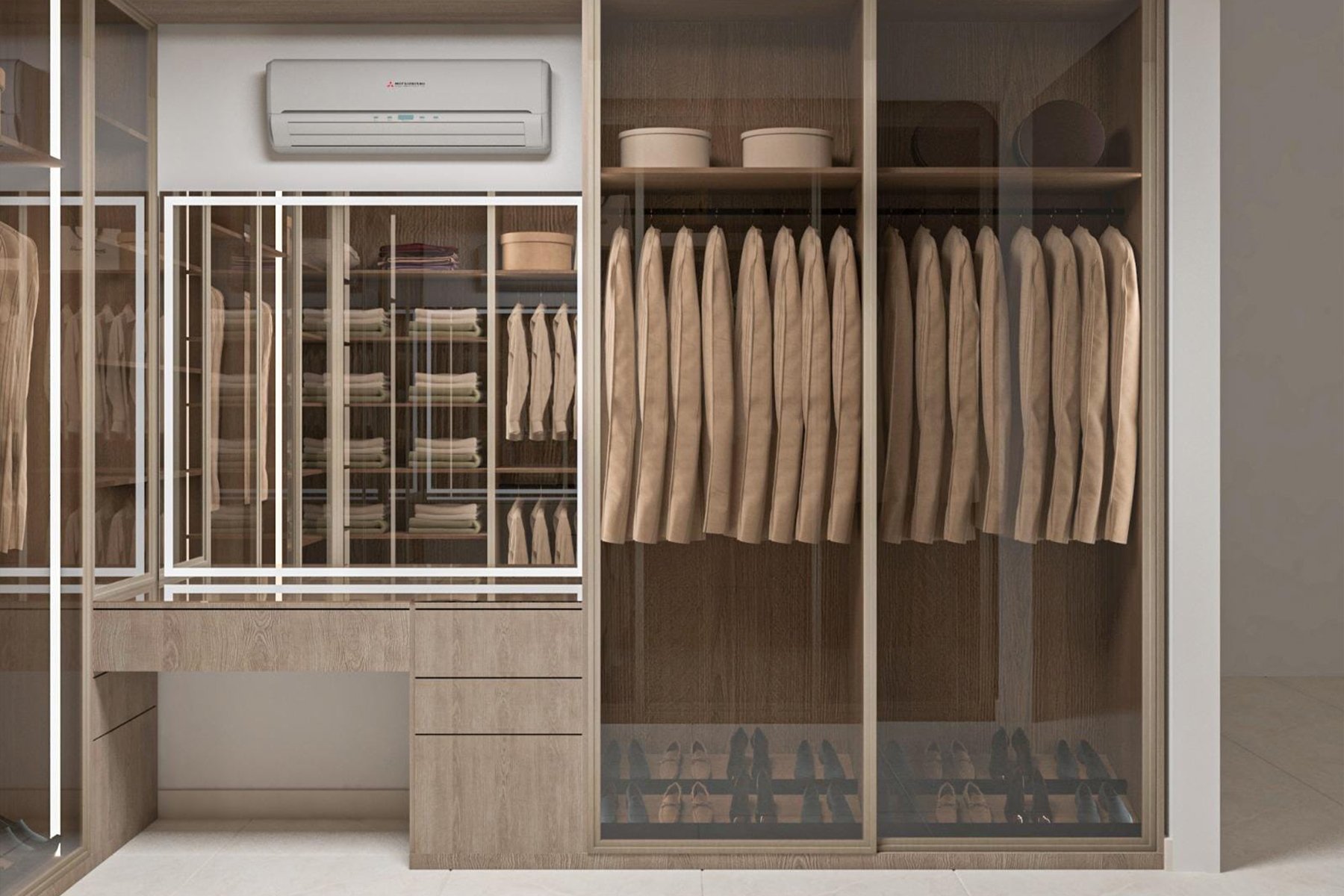 تفصيل غرف ملابس حسب الطلب في الرياض