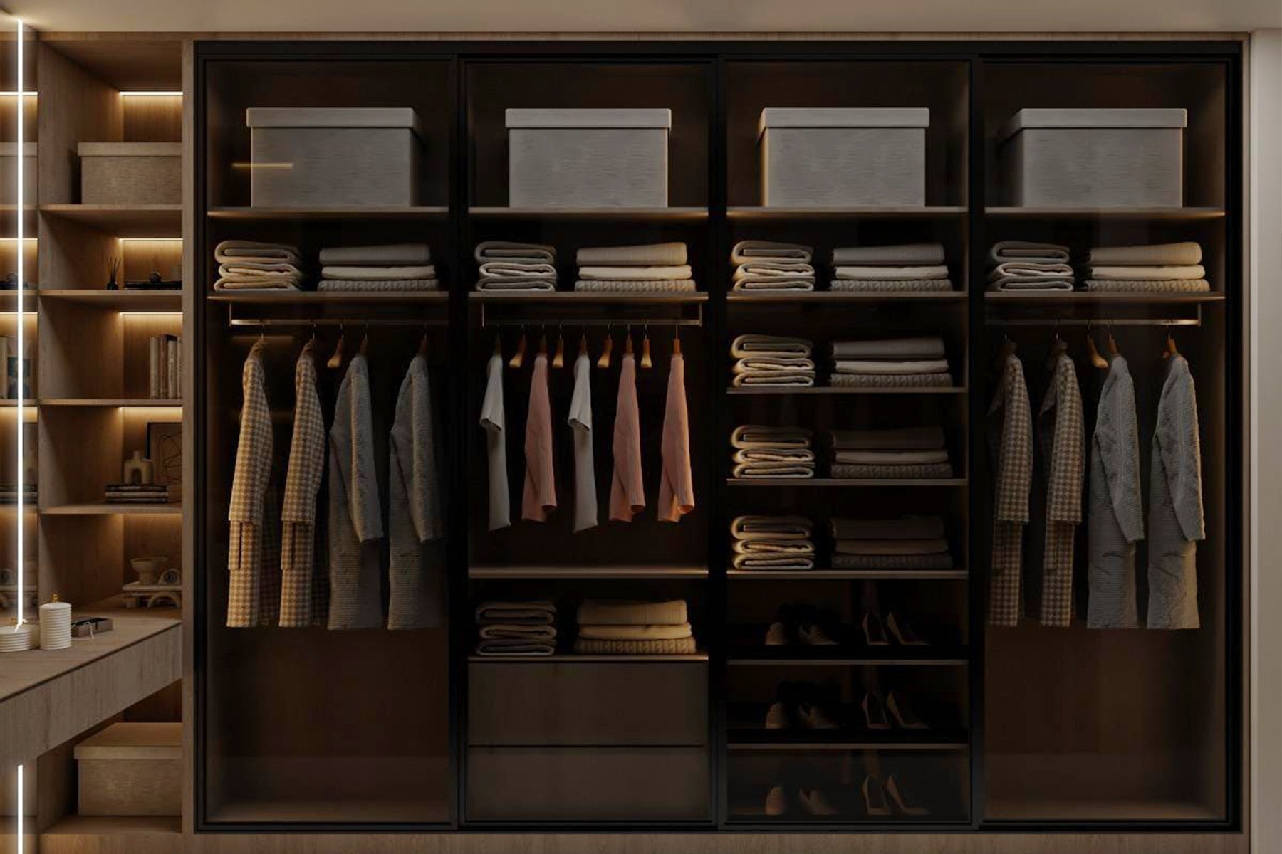 تفصيل غرف ملابس حسب الطلب في الرياض