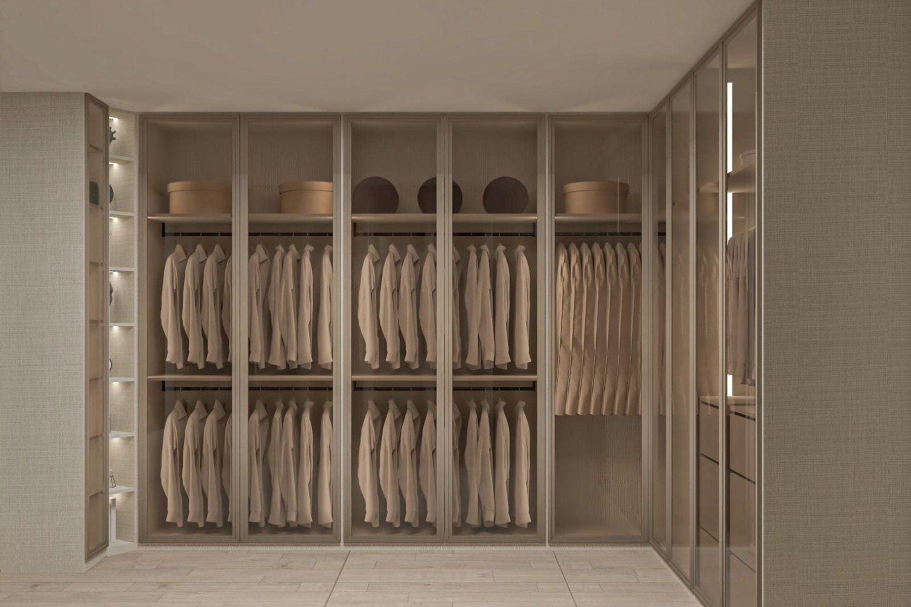 تفصيل غرف ملابس حسب الطلب في الرياض