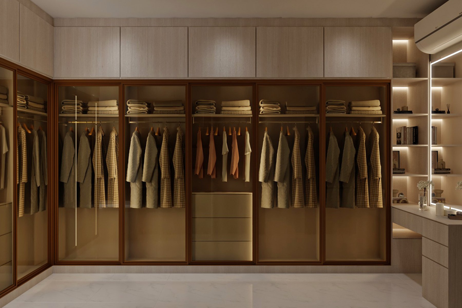 تفصيل غرف ملابس حسب الطلب في الرياض