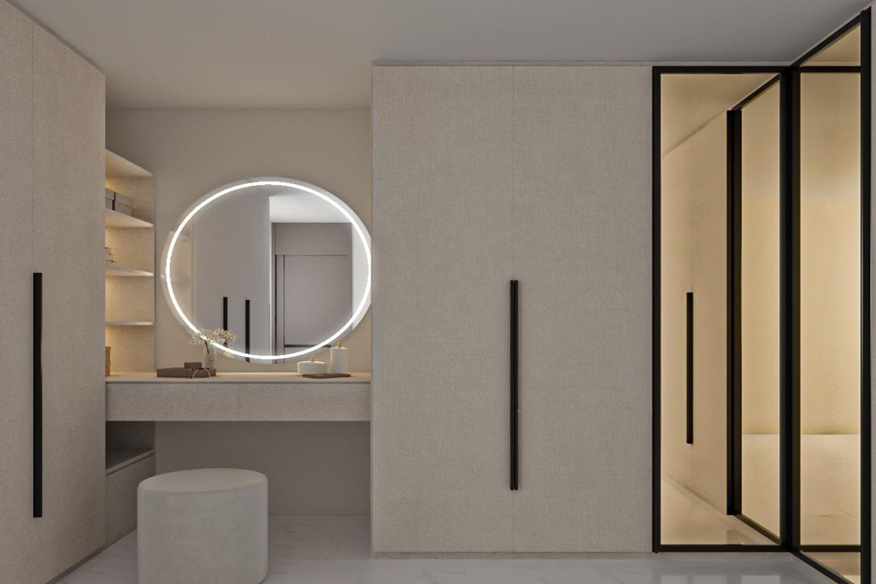 تفصيل غرف ملابس حسب الطلب في الرياض