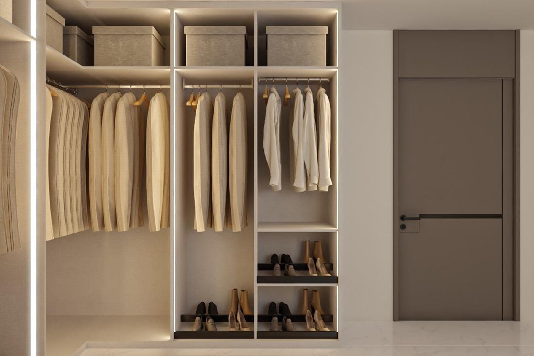 تفصيل غرف ملابس حسب الطلب في الرياض