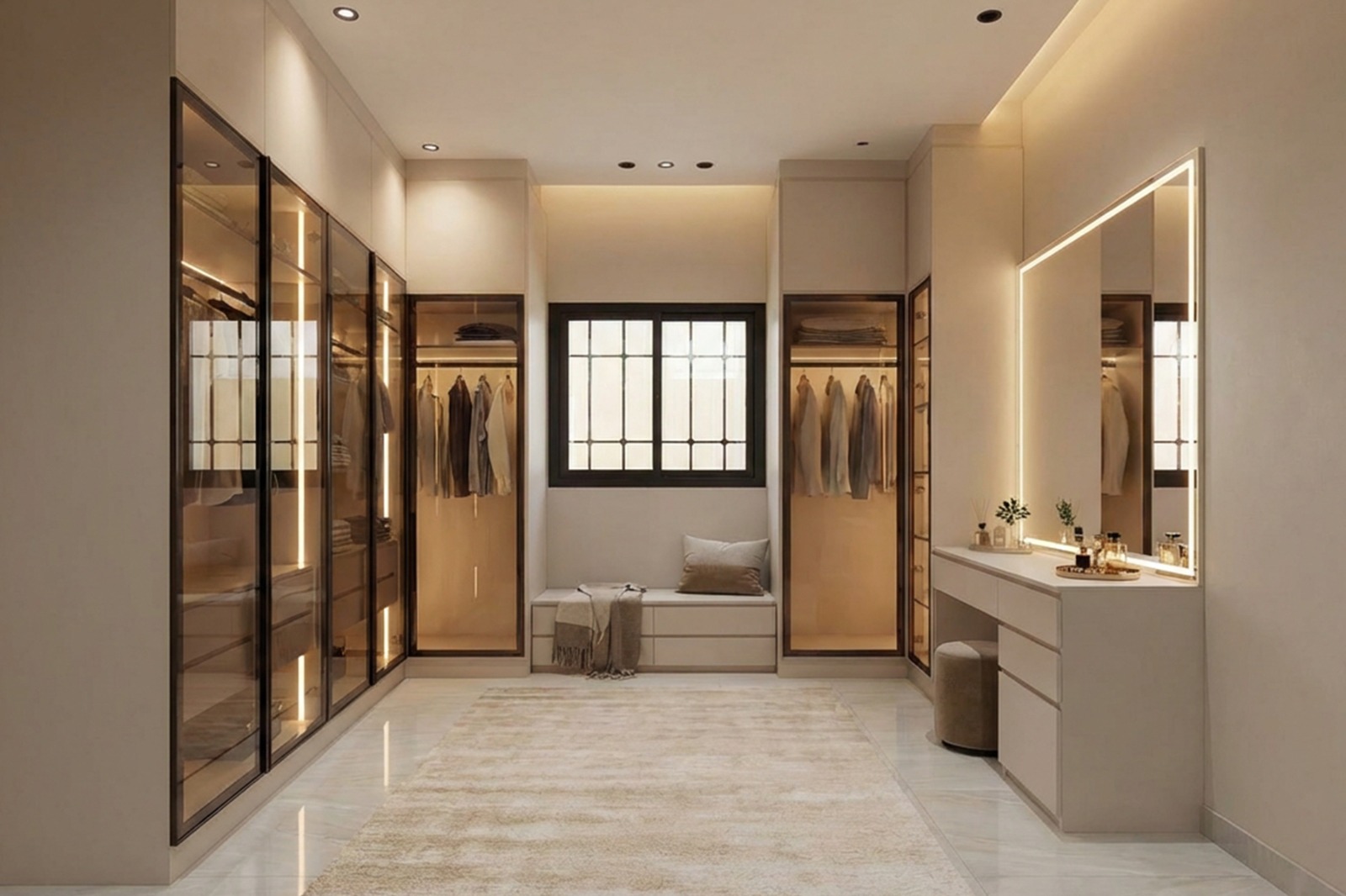 تفصيل غرف ملابس حسب الطلب في الرياض