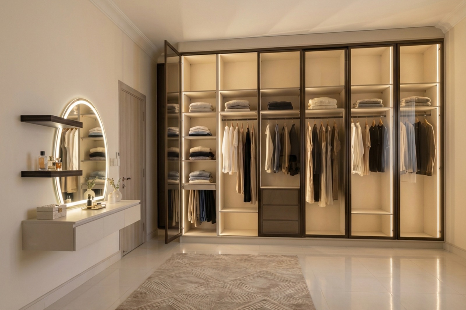 تفصيل غرف ملابس حسب الطلب في الرياض