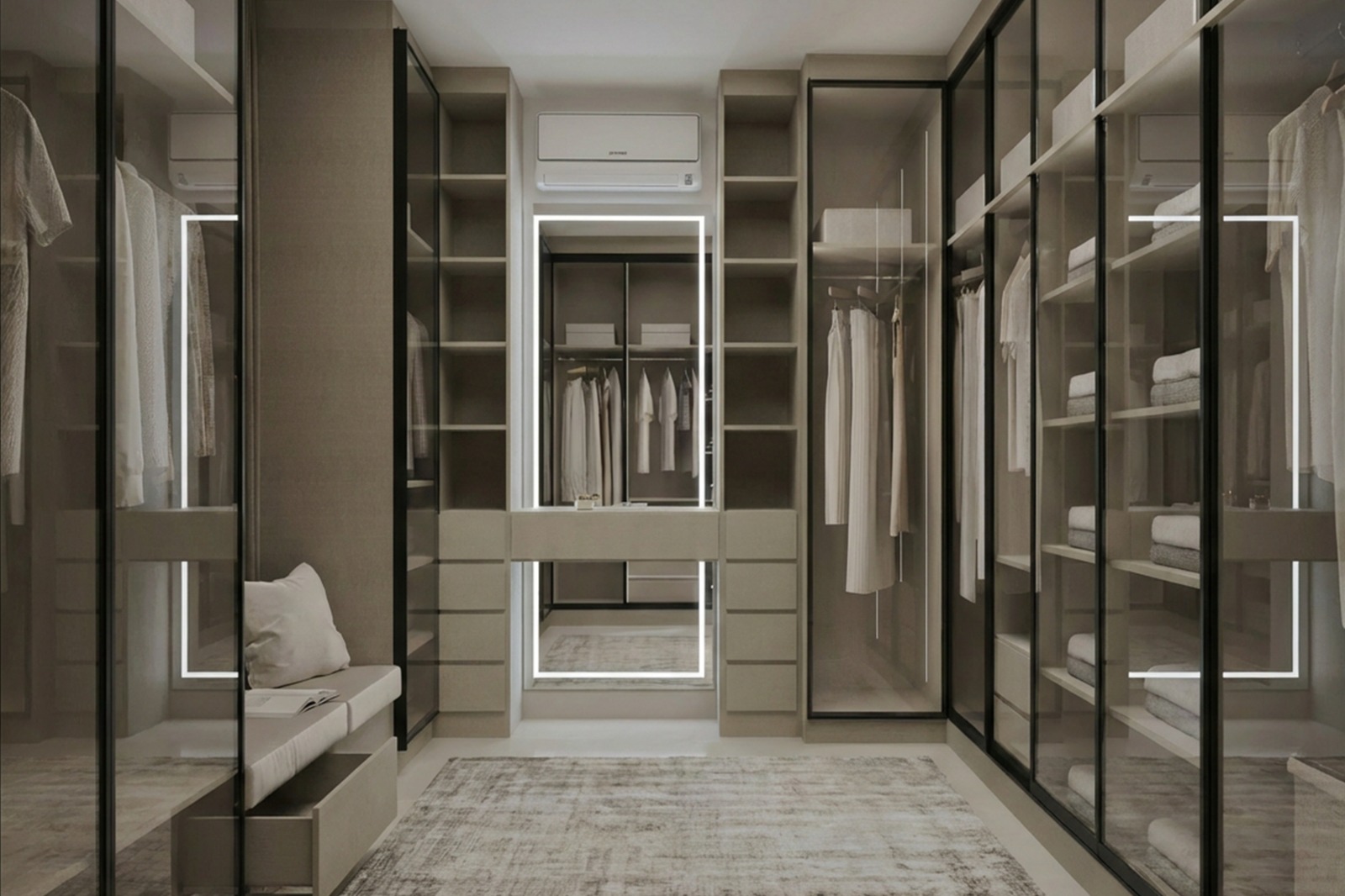 تفصيل غرف ملابس حسب الطلب في الرياض