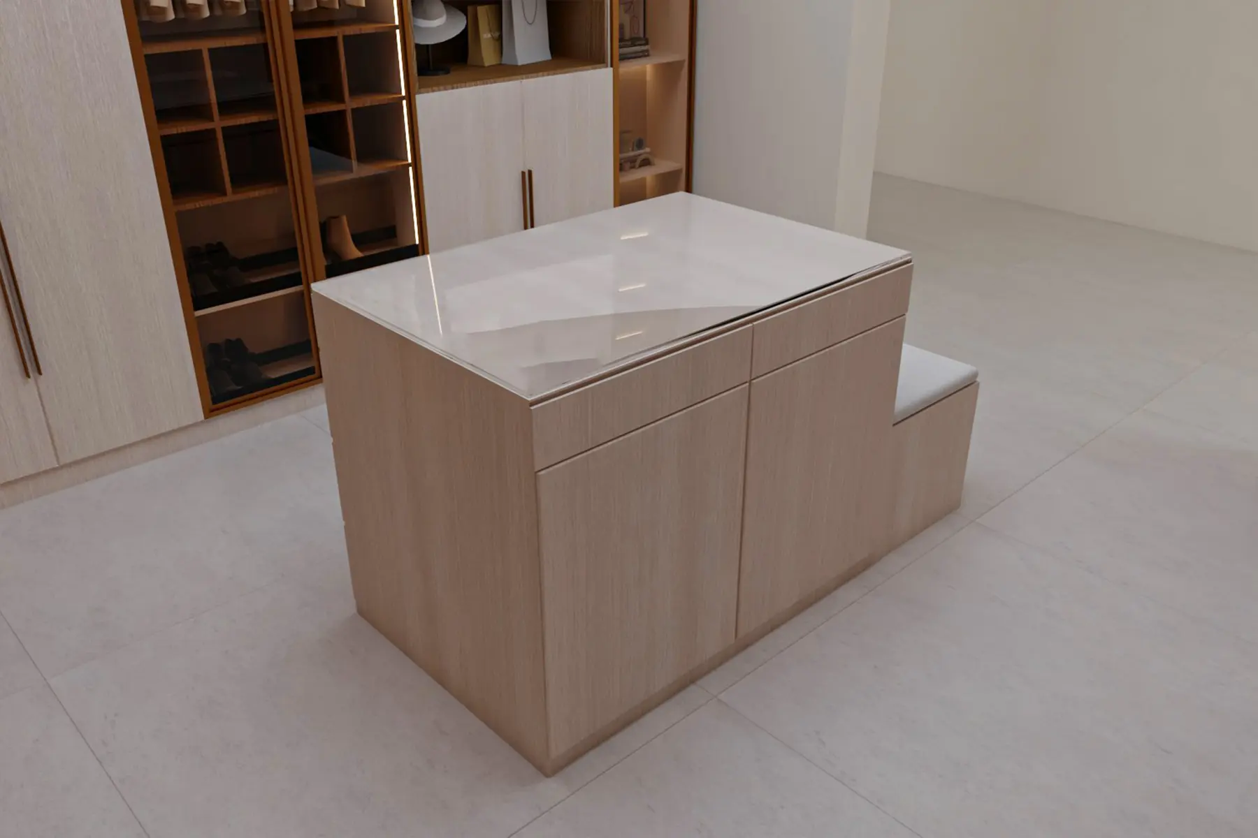 أكثر الحلول كفاءةً في غرف الملابس الواسعة