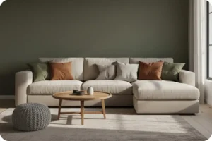 الألوان الدافئة تناسب المساحات المتوسطة والواسعة 