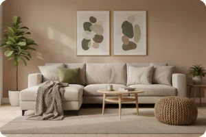 تعتبر الألوان الفاتحة هي التي تناسب المساحات الصغيرة مع أثاث مودرن