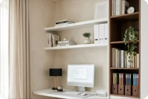 أثاث غرفة نوم: دليل اختيار تصميم مثالي من محلات اثاث الرياض 13 تنظيم مساحة العمل يضفي شعور بالراحة والنظام