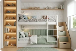 تصميم غرفة الطفل: 10 نصائح لغرفة مريحة مع أفضل سراير اطفال 8 وحدات التخزين المثالية في غرف الأطفال