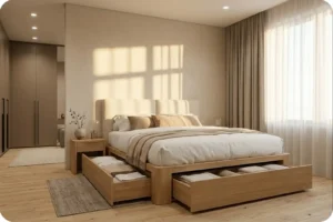 أثاث غرفة نوم: دليل اختيار تصميم مثالي من محلات اثاث الرياض 6 سرير تخزين حلك المثالي لاستغلال المساحات