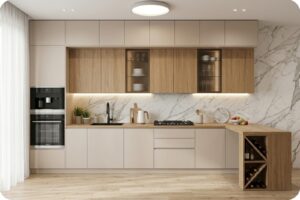 مطبخ حرف L مثالي