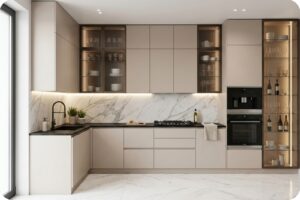 أفضل تصميم مطبخ مع وحدات التخزين المدروسة