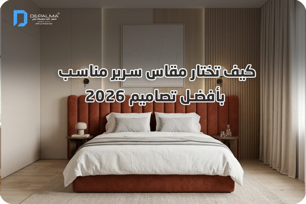 سرير غرفة نوم كيف تختار مقاس سرير مناسب بأفضل تصاميم 2026